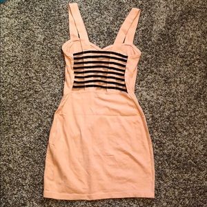 Strappy back bodycon dress